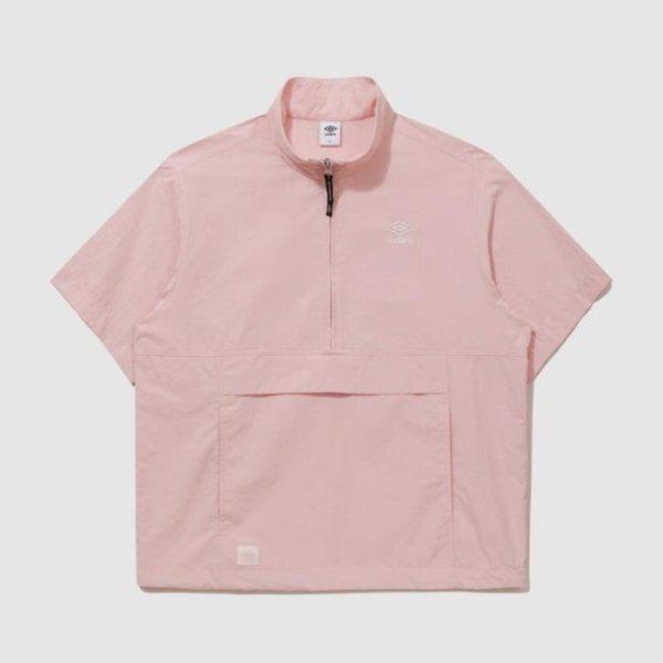 ジャケット NQK UQ223CWT42-LPK クラシック半袖スタンドネックアノラック / LIGHT PINK