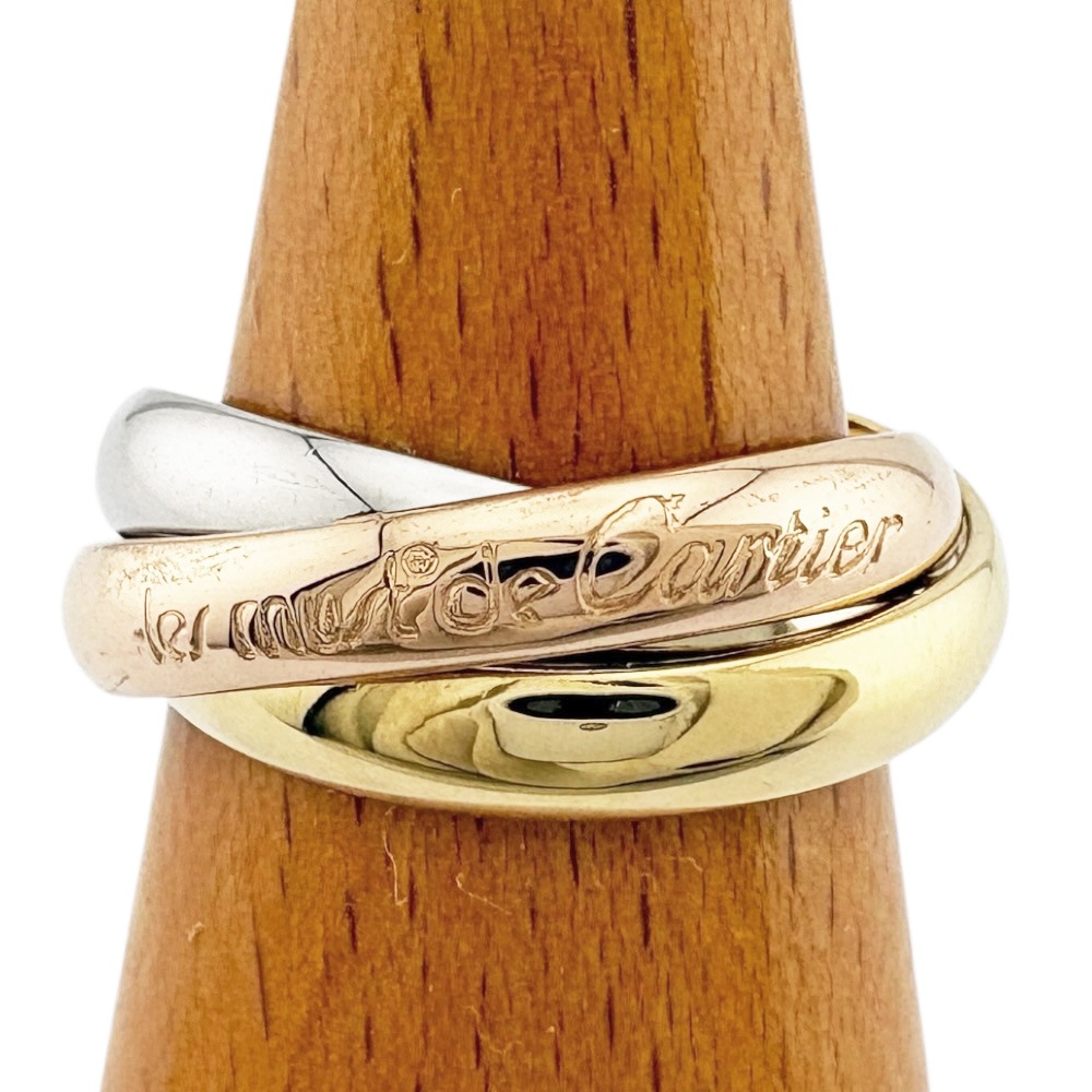 カルティエ トリニティ リング 指輪 11.5号 18金 K18イエローゴールド CARTIER 中古 美品