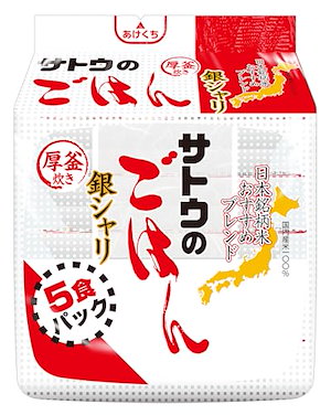 サトウ食品 サトウのごはん 銀シャリ 200g 5食