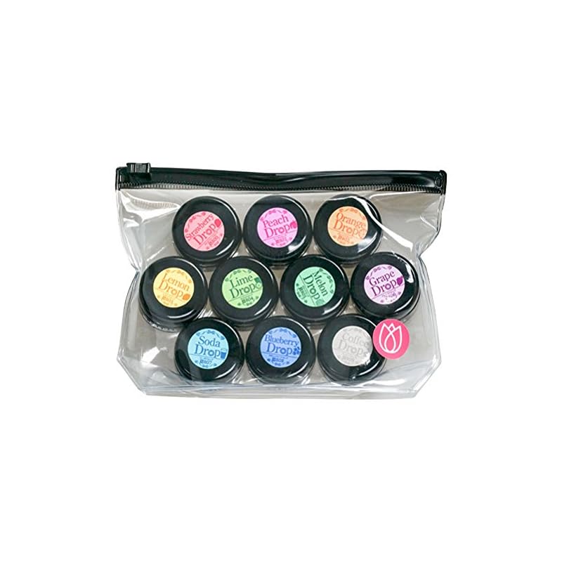 プリジェル ジェルネイル スーパーカラーEXドロップシリーズ10色セット UＶ/LED対応 3ｇ×10色