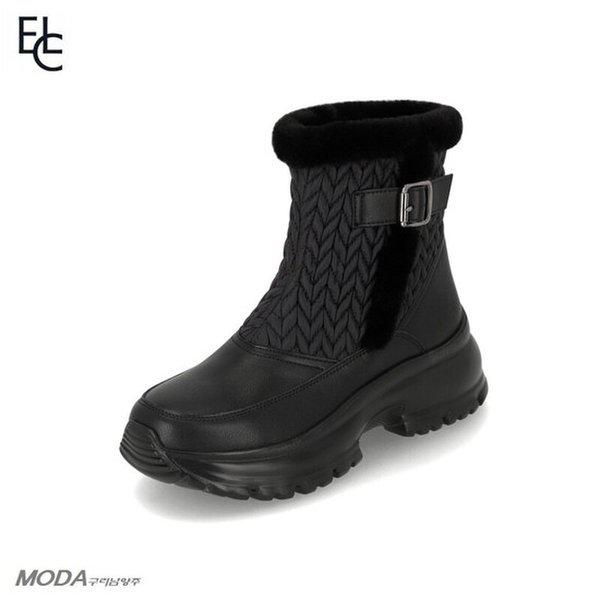 軽量クッション起毛パディング防寒女性ブーツ2XWA73XO-GN