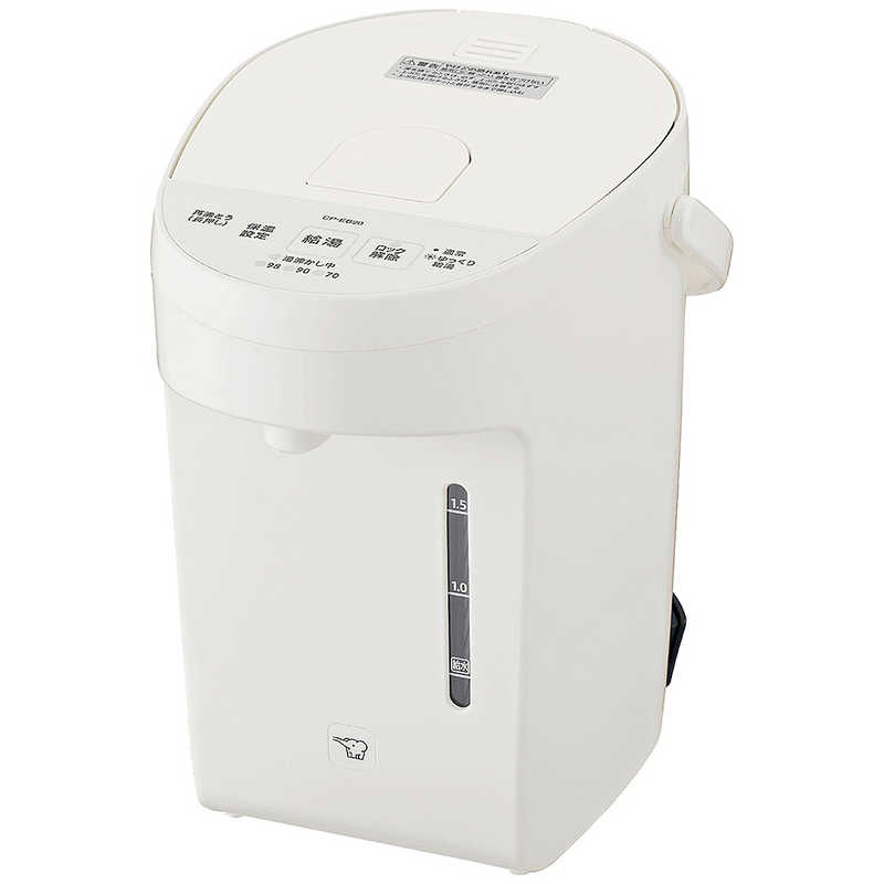 象印マホービン　ZOJIRUSHI　電気ポット マイコン沸とう 電動ポット 2.0L ホワイト　CP-EB20-WA