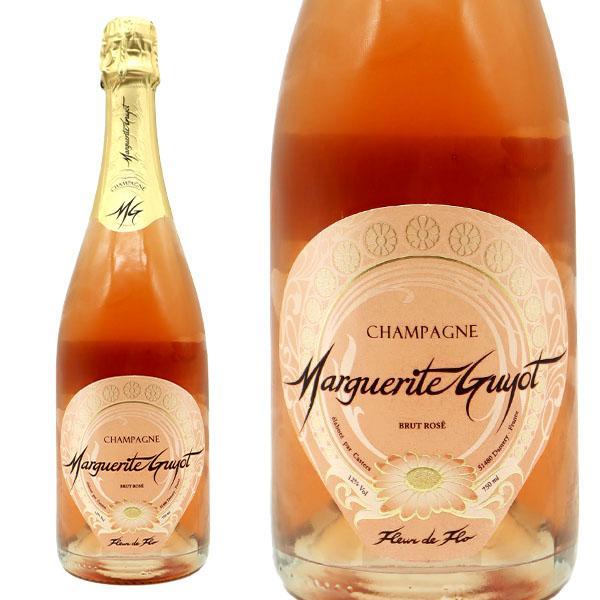 マルグリット ギュイヨ シャンパーニュ キュヴェ フルール ド フロ ブリュット ロゼ 星付きレストラン採用 AOCシャンパーニュ ロゼ