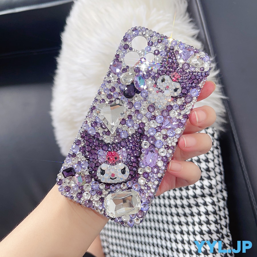 ハンドメイド iphoneケース クロミ 全機種 iphone16ケース キラキラ ラインストーン 16e 15 14 13 12 mini 11 pro max plus 可愛い×高級感