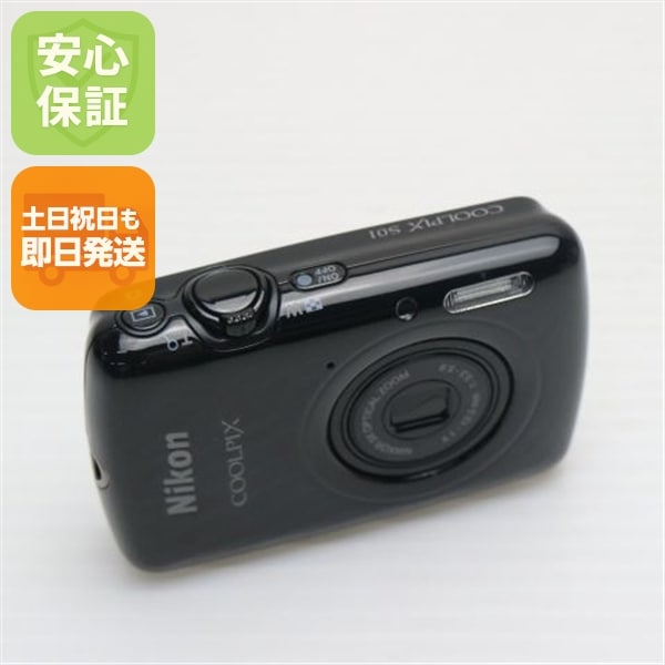 超美品 COOLPIX S01 ブラック デジカメ Nikon 157