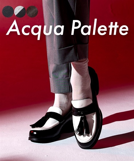 ローファー タッセル付ローファーシューズ ワイズ４Ｅ ACQUA PALETTE アクアパレット