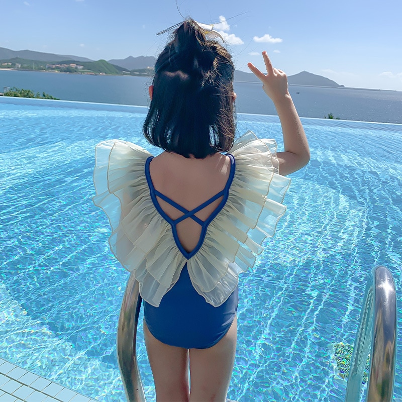 子供水泳女の子夏スタイル小さな女の子赤ちゃん甘い温泉入浴ワンピースベビー水着ビーチで