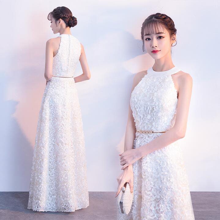 お呼ばれ ウェディングドレス エンパイア 二次会 ファスナー パーティードレス 結婚式 披露宴 花嫁