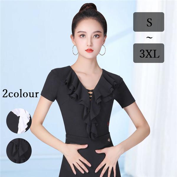 ス レディース 社交ダンス ラテン ス シンプル かわいい 社交ダンス衣装 上着 ダンス ワルツ チャチャチャ