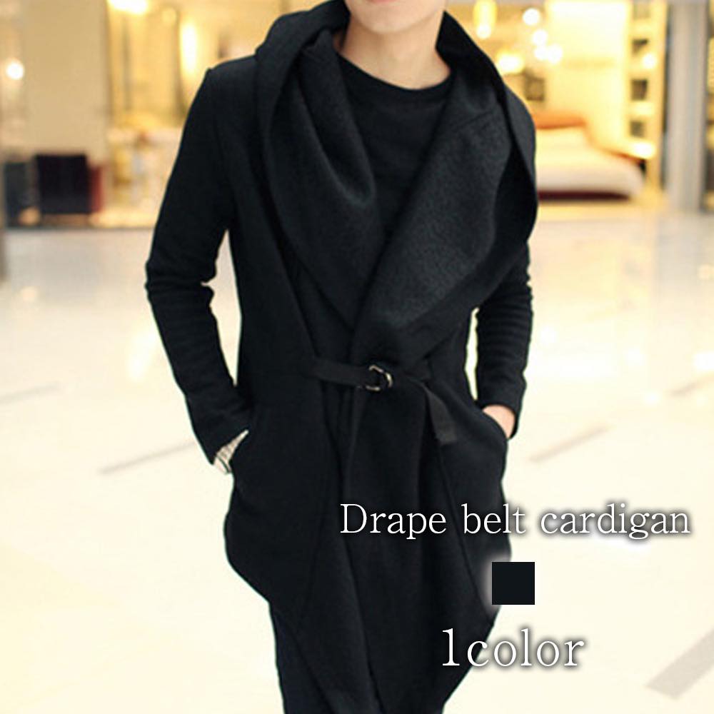 パーカー メンズ ドレープベルトカーディガン ダウン 黒 ゆったり 厚手 冬 プルオーバー 白 大人 暖かい 春 ゴルフ アウター ストリート モコモコ 長袖 ベージュ 人気 ジップ オーバーサイズ