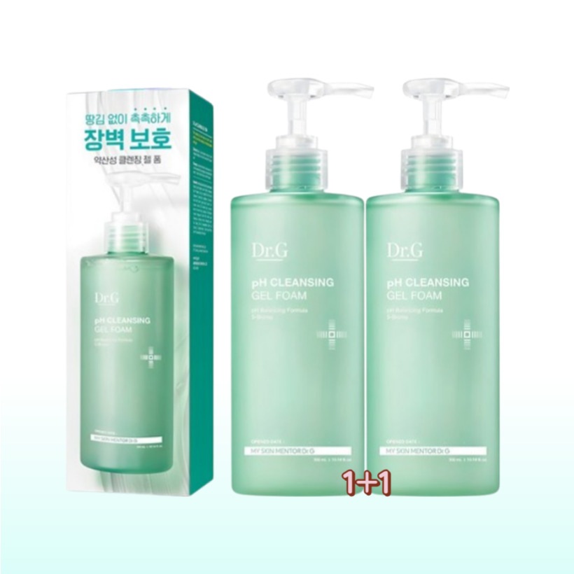 [1+1 韓国人気 クレンジングジェル] 弱酸性クレンジングジェルフォーム 300ml 2本 /保湿 低刺激クレンジング 敏感肌用 張りのない バリア保護 韓国コスメ おすすめ