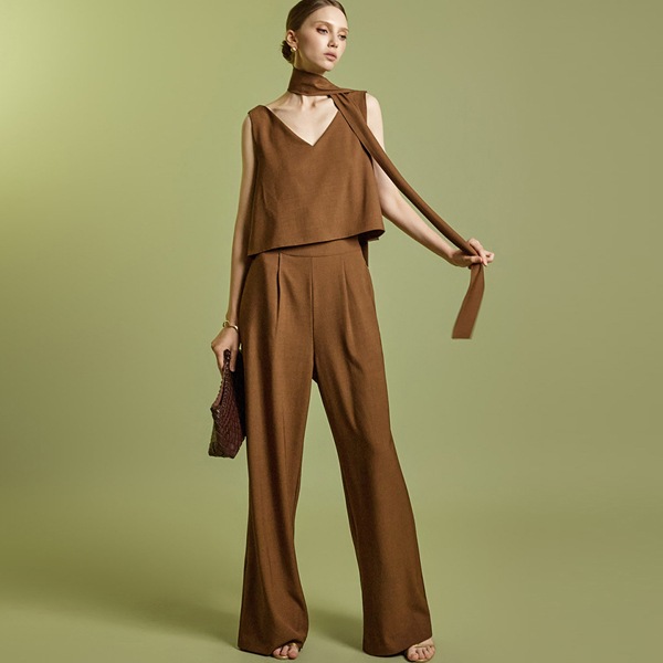 JS059 スカーフ セット ジャンプスーツ