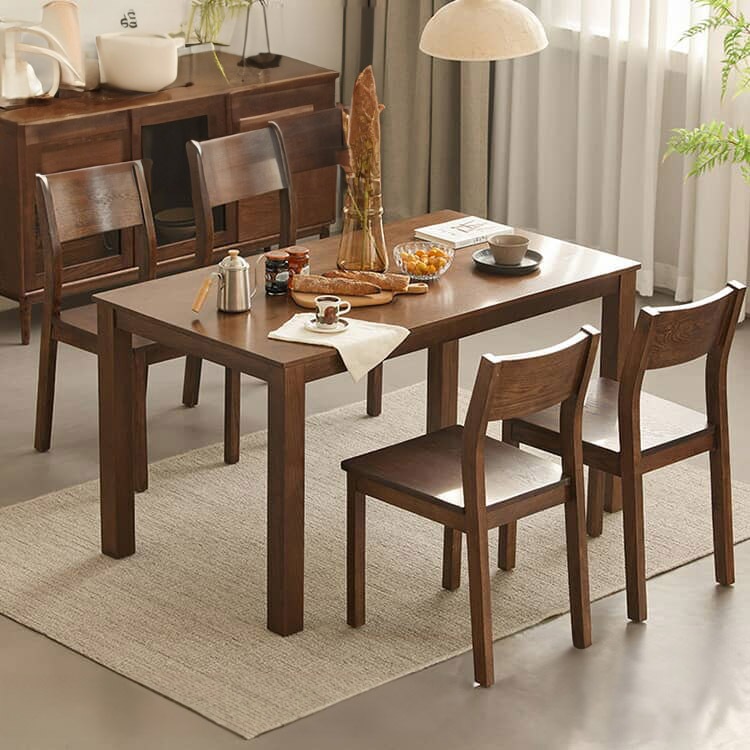 ダイニングテーブル 4人掛け 北欧 幅120cm 選べる5サイズ ナチュラル ブラウン チェア 無垢材 食卓テーブル 木製 6人掛け 椅子追加可能 ウッド ダイニング 食事 食卓 テーブル おしゃれ