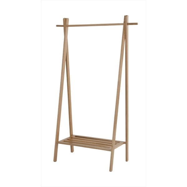 オークの北欧ナチュラルなハンガー 北欧 ナチュラル 衣類収納 リビング