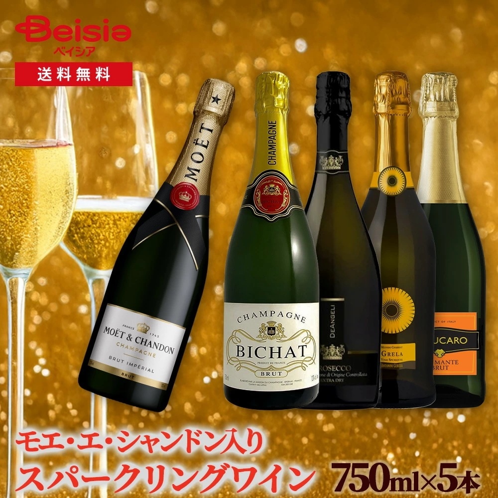 モエ・エ・シャンドン入りスパークリングワイン5本セット
