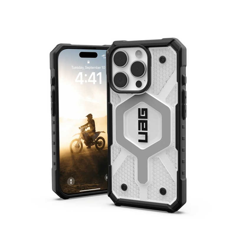 UAG　iPhone 16 Pro 耐衝撃ケース MAGSAFE対応 PATHFINDER CLEAR アイス　UAG-IPH24MA-MS-IC