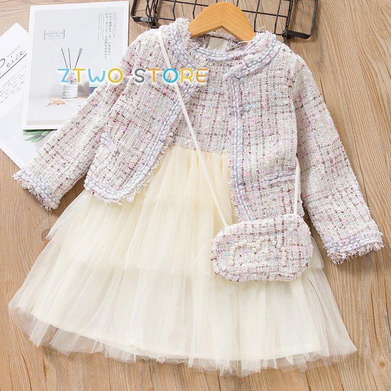 本日の限定商品 入学式子供服女の子ワンピーススーツフォーマルスーツセットアップコートスクール卒服バッグ3点セット卒業式発表会110120130140150160入学式子供服女の子ワンピーススーツフォー