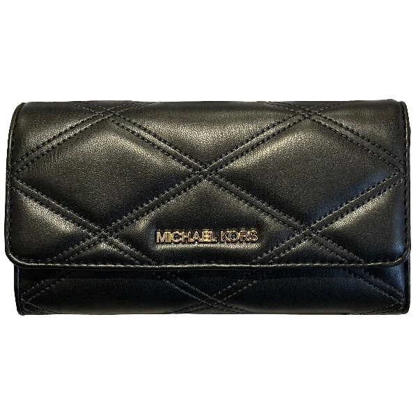 セール 財布 三つ折り財布 アウトレット 関税込み USA直送 レザー レディース 35S2GTVF3U BLACK