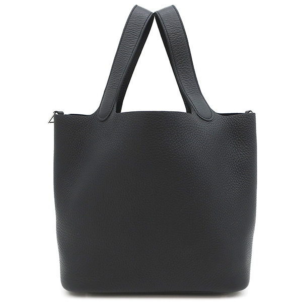 エルメス HERMES ハンドバッグ ピコタンロックMM トリヨンクレマンス ブラック シルバー金具 新品 未使用 黒 W刻印（2024年製） 【保存袋】【中古】