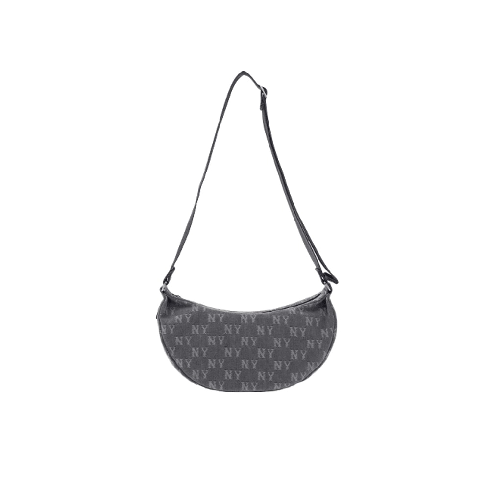 【espa karina着用 】クラシックモノグラムデニムヴィンテージホボバッグNY(Grey)