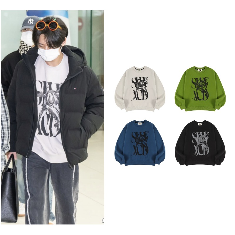 【Straykids リノ愛用】PEACH SKIN RUSTY LOGO SWEATSHIRTS
