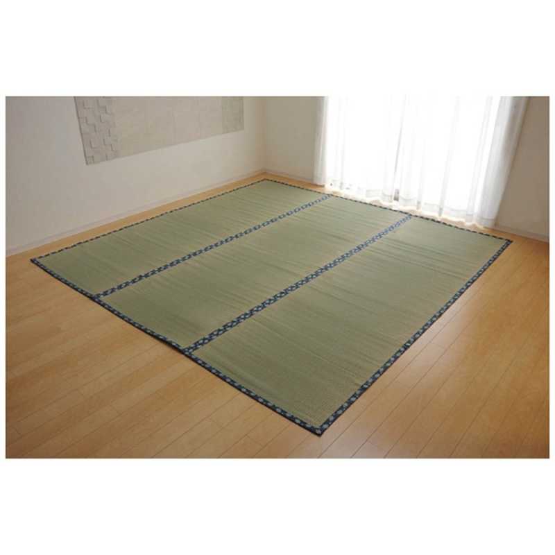 イケヒコ　ラグ い草 双目織 「ほほえみ」(382×382cm/ナチュラル)