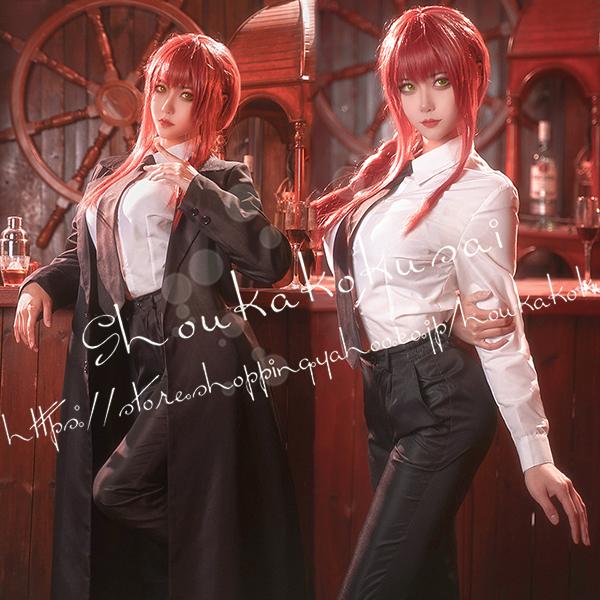【人気爆売れ】チェンソーマンマキマ レゼ 悪魔 コスプレ衣装 ウィッグ 靴 日常服 コスコスチューム 仮装 変装 ハロウィン 演出服