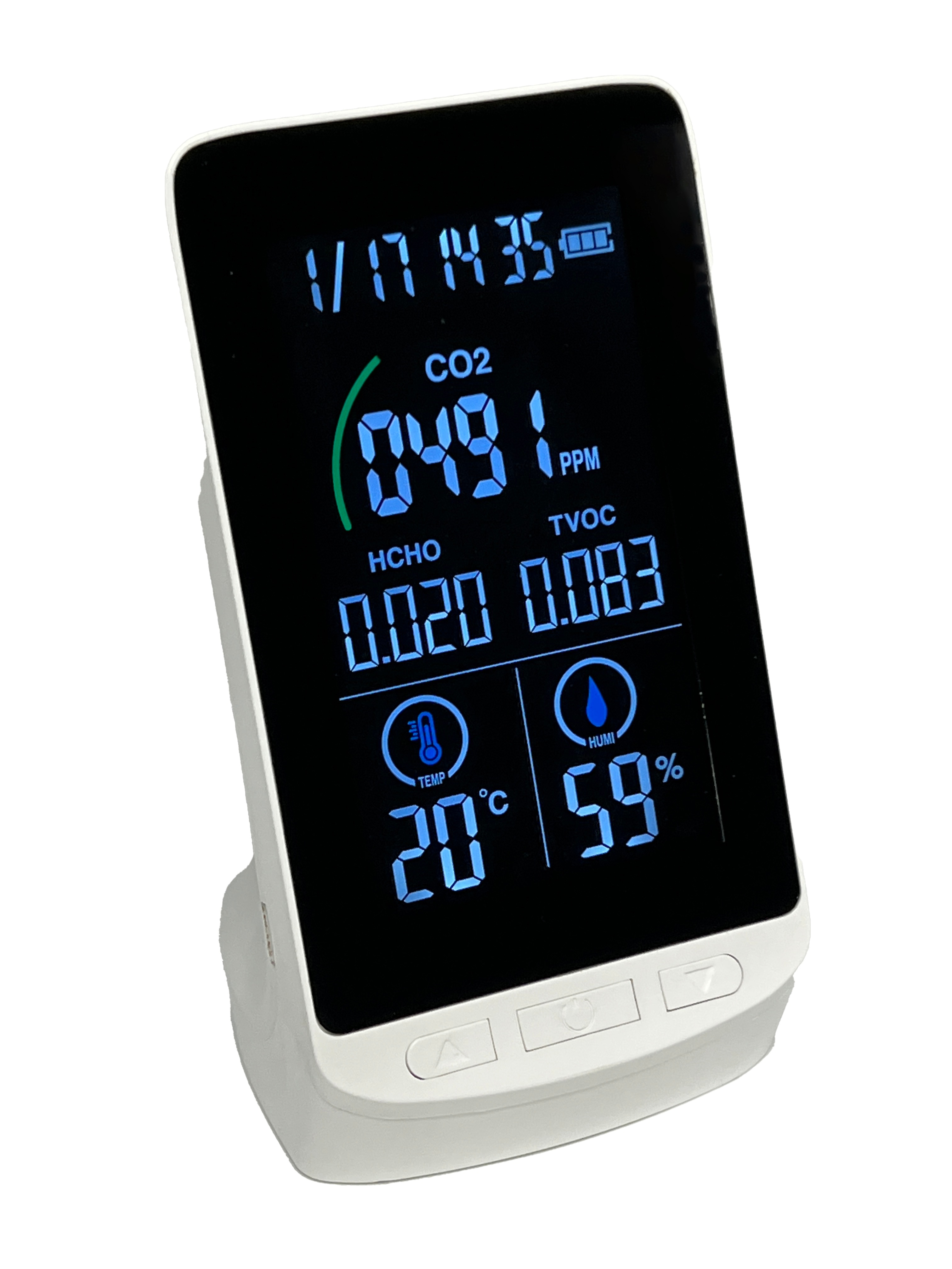 日本製NDIR式多機能型CO2濃度測定器　HCOM-JP003