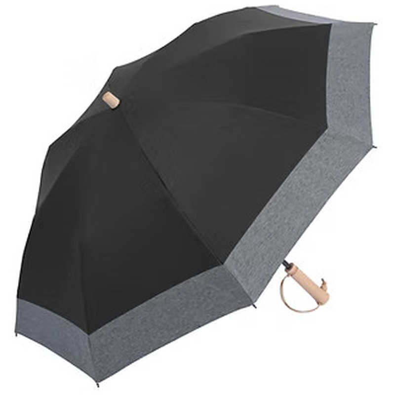 大河商事　(折りたたみ傘/日傘/50cm) solshade021 ブラック 杢グレー