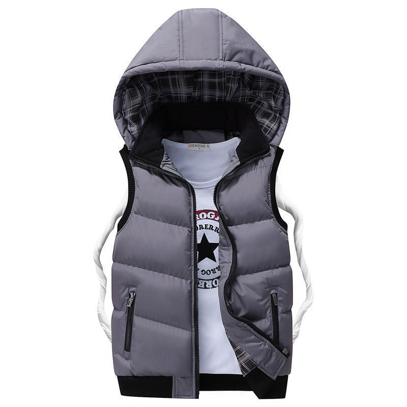 ダウンベスト メンズ 中綿ンベスト アウター 羽織 スウェット ジャケット フード付き 取り外せ 軽量 防寒 秋冬 通勤 おしゃれ 韓国風