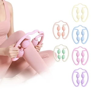 マッサージローラー 筋膜ローラー 美脚 手持ち 挟む マッサージ むくみ 解消 太もも 足 首 背中 腕 指 筋膜 リリース 磁石 ツボ ふくらはぎ セルライト ハンディ 脚痩せ 肩こり 二の新作-1