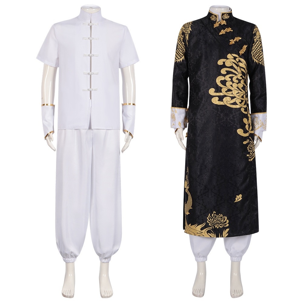 cos服ハロウィン第五人格宿傘之魂演繹之星残花涙黒白無常謝コスプレ服