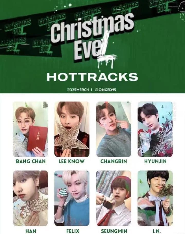 正規品 StrayKids christmas　evel HOTTRACKS 特典トレカ　メンバー