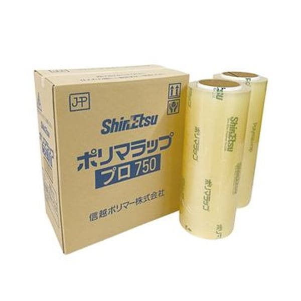 （まとめ）信越ポリマー ポリマラップ プロ750 30cm×750m 1箱（2本）(×3セット)