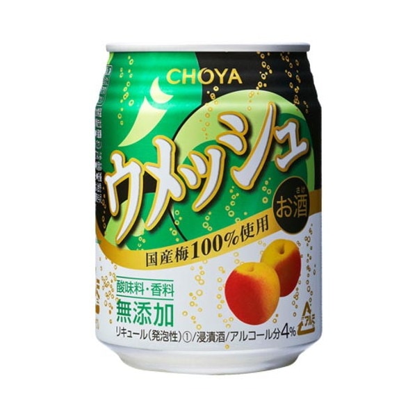 チョーヤ ウメッシュ プレーンソーダ缶 250ml x24 メーカー直送