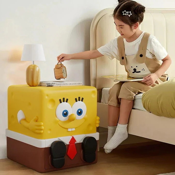 スポンジベビー子供用ベッドサイドキャビネットシンプル小型収納ベッドサイドキャビネットリビングソファ引き出し側収納キャビネット
