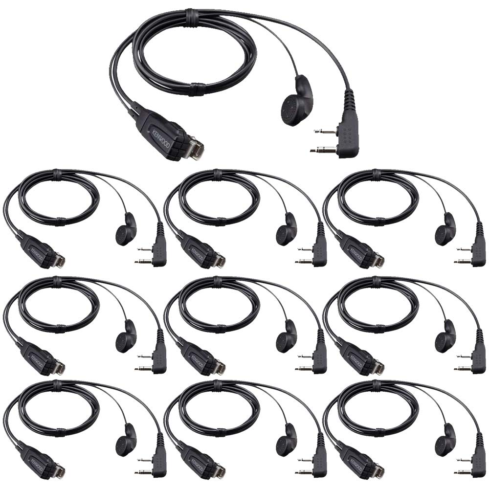 【 セット品】ケンウッド用 EMC-3A 10個セットインカム イヤホン付きクリップマイクロホン イヤホンマイク