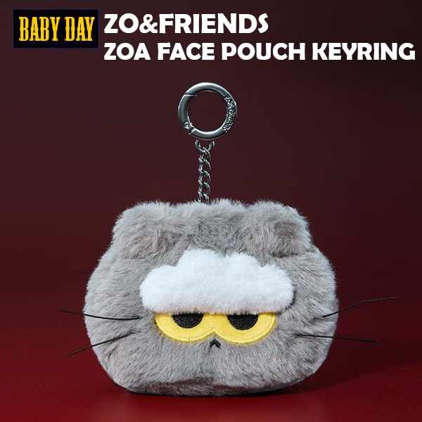 【公式】 ZOAful Winter POP-UP [ZO&FRIENDS] MD : ZOA FACE POUCH KEYRING G-DRAGON 公式グッズ