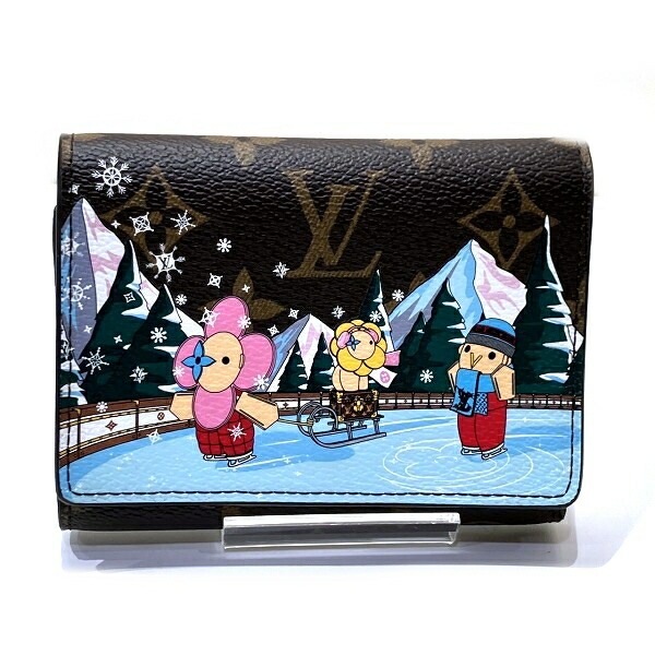 ルイヴィトン ポルトフォイユ・ヴィクトリーヌ M82622 3つ折り財布 レディース 【中古】