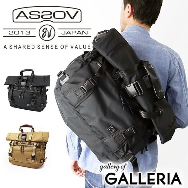 【正規品1年保証】 2WAYトート AS2OV メッセンジャーバッグ ショルダー CORDURA DOBBY 305D メンズ ASSOV 061406