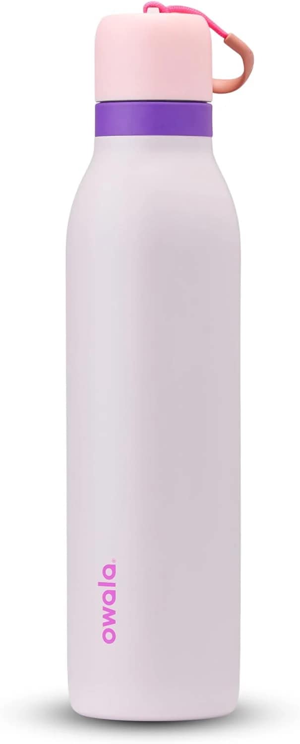 Owala FreeSipツイスト絶縁ステンレススチール水筒スポーツと旅行用ストロー付きBPAフリー24oz