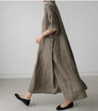 ワンピース ロング丈 袖あり 半袖 l ストレート ポケット 大人可愛い きれいめ シンプル カジュアル 大人 上品 おしゃれ ラフ エレガント 無地 春 夏 秋 20代 30代 40代 レデ