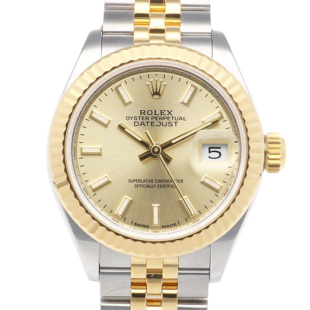 ロレックス デイトジャスト オイスターパーペチュアル 腕時計 ステンレススチール 279173 自動巻き 1年保証 ROLEX 中古 美品