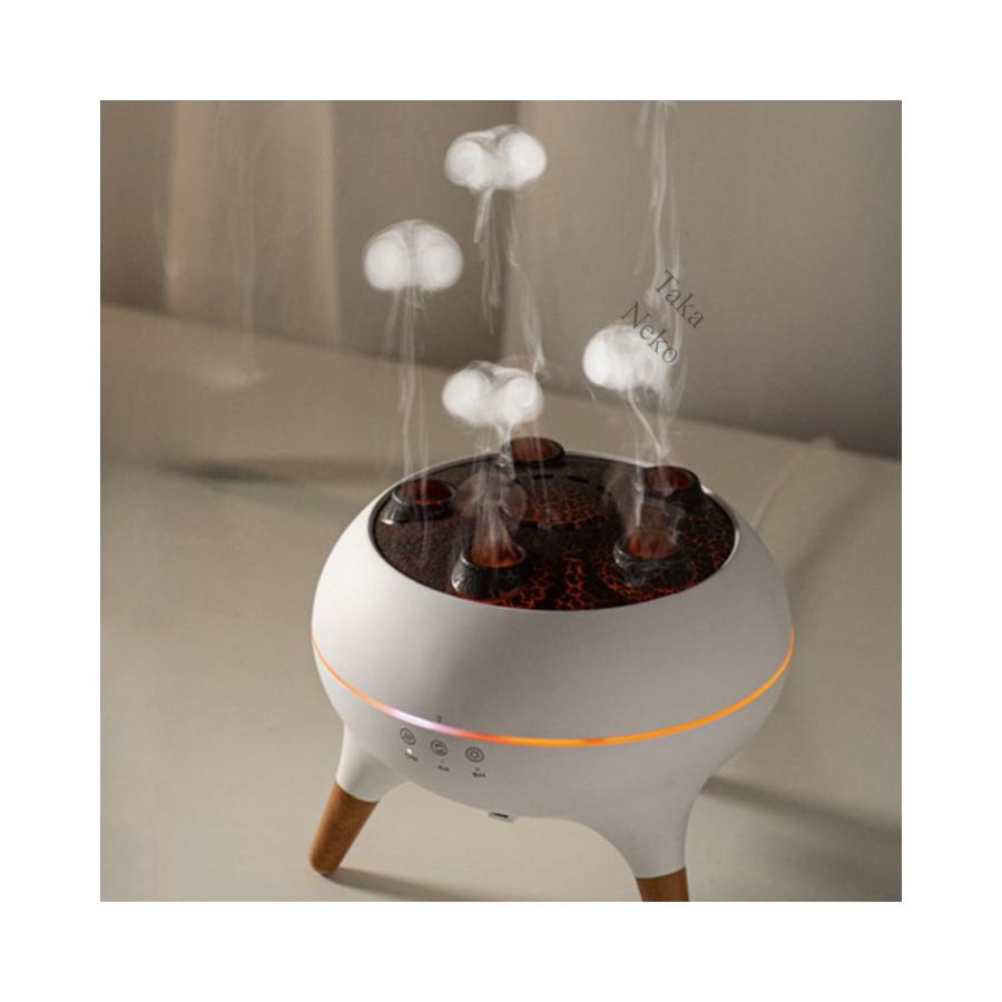 加湿器アロマテラピーマシンアロマテラピー加湿器エッセンシャルオイルアロマテラピーマシン家庭用小型大ミスト量低騒音多機能カラフルなデザ