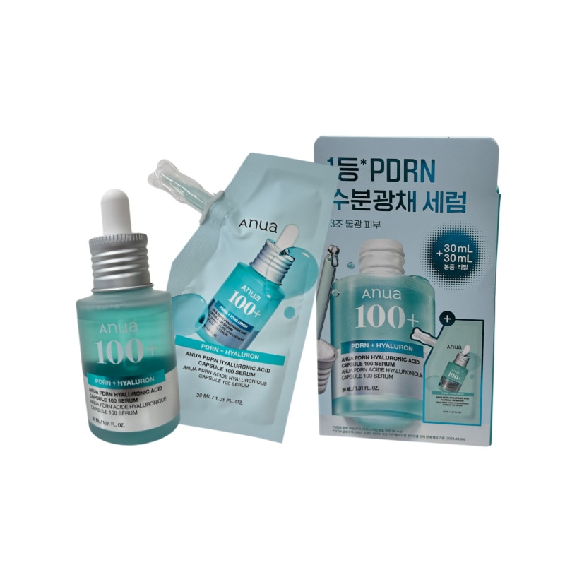 PDRN ヒアルロン酸カプセル 100 サーモン涙セラム アンプル 30ml + 30ml リフィル (並行輸入品)