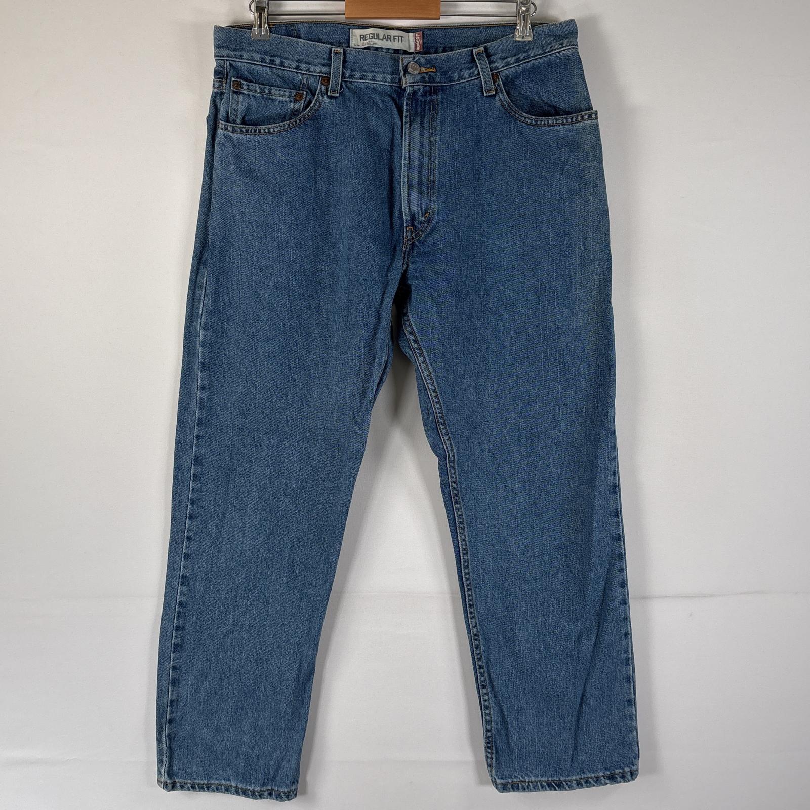 古着 デニムパンツ 505 ブルーデニム ジーンズ ジーパン ストレート 大きいサイズ w36 L30 インディゴブルー メンズ