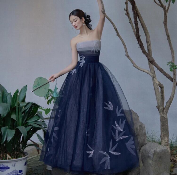 パーティードレス ロング きれいめ 二次会ドレス 結婚式ドレス 花嫁ドレス フォトウェディング撮影 ウェディングドレス 高級感 前撮りドレス 後撮り お姫様 可愛い オフショルダー ピアノ発表会 ワン 5,049円