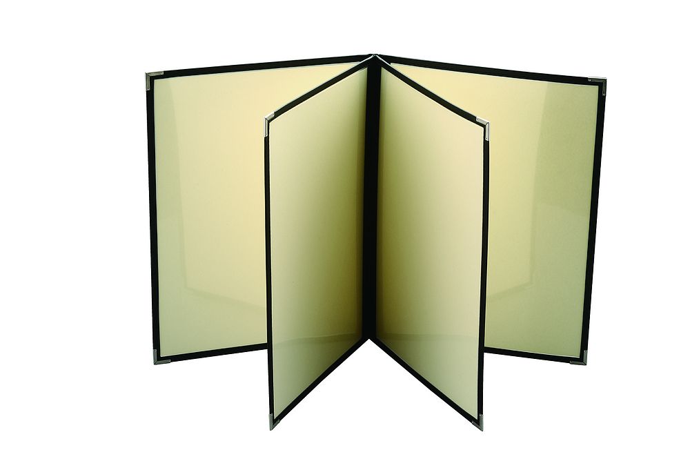 （まとめ買い）店舗用品 ストロングクリアテーピングメニューブック STA-48 A4/8ページ ブラック [x3] 8,277円