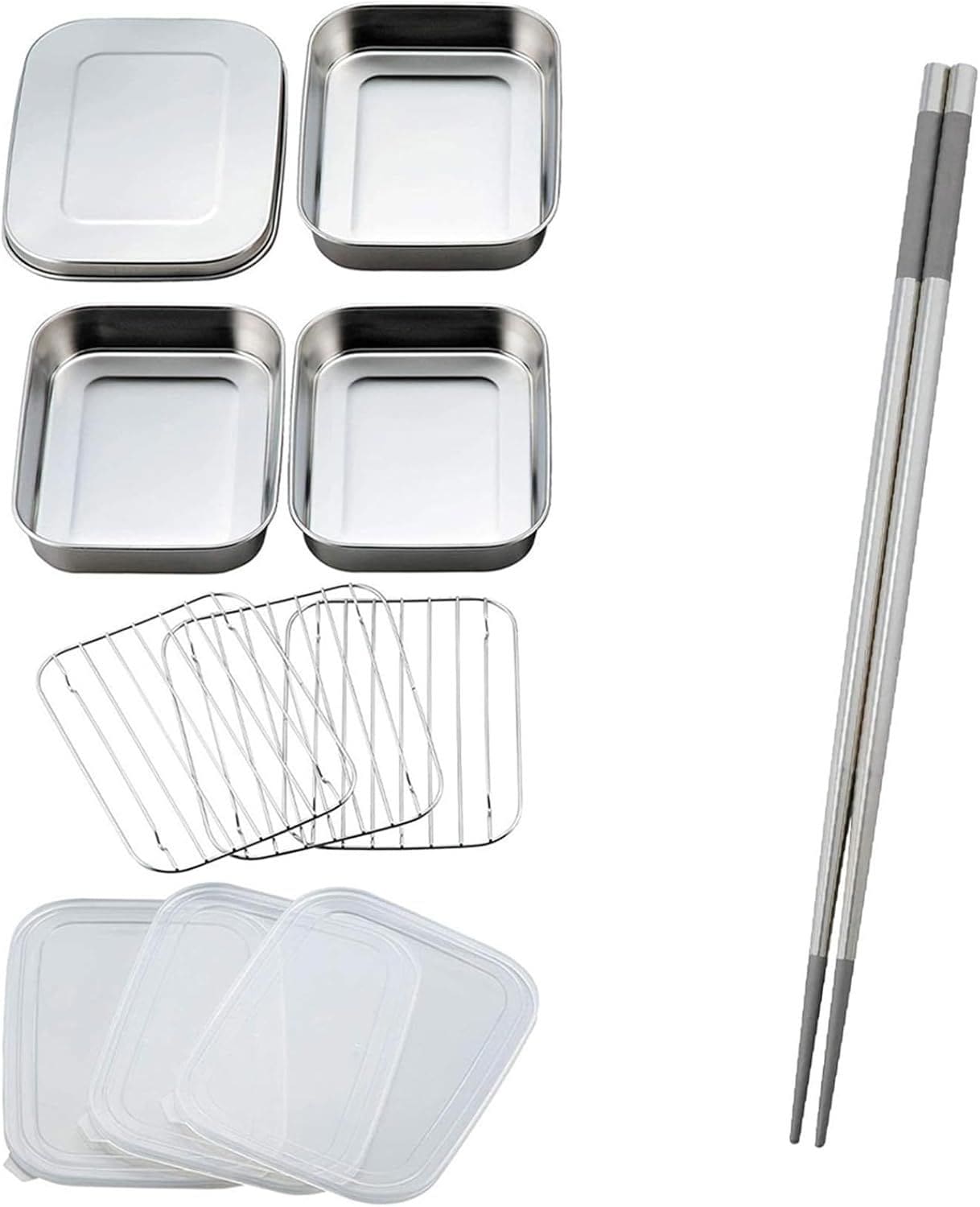 下村企販 揚げ物 天ぷら バット 10点セット 31552& 焦げつきにくい ステンレス 菜箸 30cm 40908 【日本製】 ステンレス 燕三条