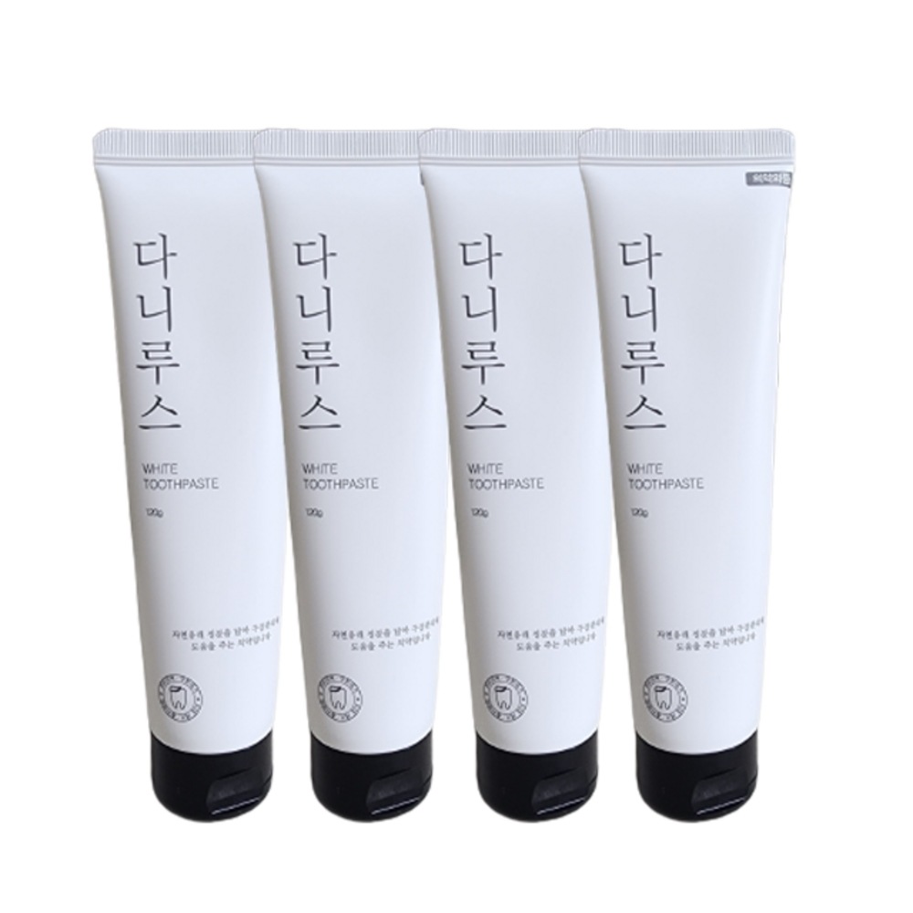 [韓国リビング] ユシモール ダニルス 美白歯磨き粉 30日使用 不満足時100% 払い戻し保証 歯のおすすめ ホワイトニング歯磨き粉120ml4個